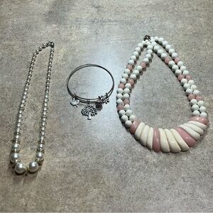 Faux, Costume, Estate Jewelry, Necklace and Bracelet